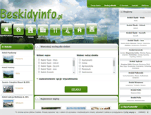 Tablet Screenshot of beskidyinfo.pl